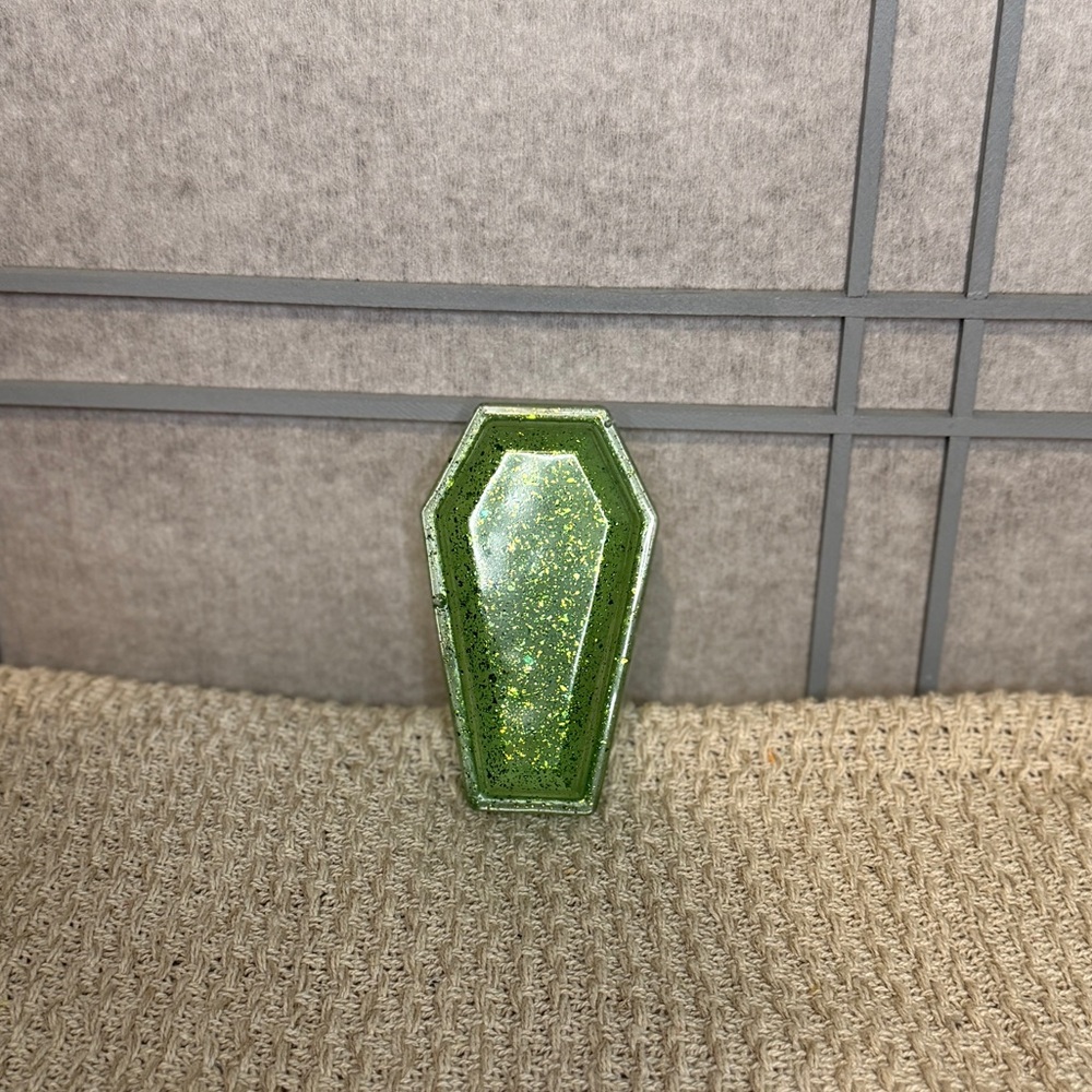 Handcrafted Resin Coffin Jar